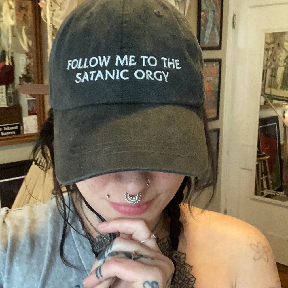 Satanic dad hat